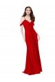 Outlet Cold Shoulder Chiffon Bridesmaid Dress