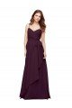 Outlet Wrapped Sweetheart Neckline Long Chiffon Bridesmaid Dress 