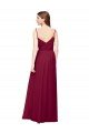 Outlet Wrapped Sweetheart Neckline Long Chiffon Bridesmaid Dress 