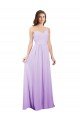 Outlet Draped One Shoulder A-Line Long Chiffon Bridesmaid Dress