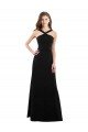 Outlet Chiffon A-Line Bridesmaid Dress with Criss Cross Halter Top