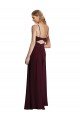 Outlet Long Chiffon Bridesmaid Dress with Sweetheart Neckline