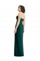 Outlet Twist Front Draped Chiffon Bridesmaid Dress with Slit