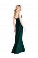 Outlet Wide V-Neck Long Spaghetti Strap Chiffon Bridesmaid Dress