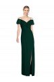 Outlet Ruffled Cold-Shoulder Maxi Chiffon Bridesmaid Dress