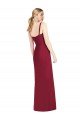Outlet Spaghetti Straps Mermaid Chiffon Bridesmaid Dress with Side Front Slit