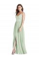 Outlet Criss Cross Strap Backless Maxi Long Chiffon Bridesmaid Dress