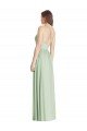 Outlet Criss Cross Strap Backless Maxi Long Chiffon Bridesmaid Dress