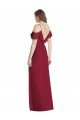 Outlet Ruffled Cold-Shoulder Chiffon Maxi Bridesmaid Dress