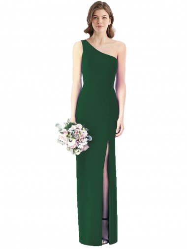 Outlet One Shoulder Chiffon Trumpet Bridesmaid Dress