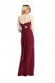 Outlet Tie-Back Cutout Trumpet Chiffon Bridesmaid Dress with Front Slit
