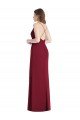 Outlet Criss Cross Back Mermaid Wrap Chiffon Bridesmaid Dress