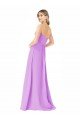 Outlet Draped Strapless Floor Length Chiffon Bridesmaid Dress