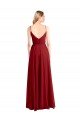 Outlet A-Line Spaghetti Straps V-Neckline Chiffon Bridesmaid Dress Open Back