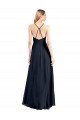 Outlet Plunging V-Neckline Halter Chiffon Wrap Bridesmaid Dress / Prom Dress with High Slit