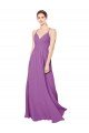 Outlet Braided Straps Cross Back Sweetheart Chiffon Bridesmaid Dress