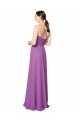 Outlet Braided Straps Cross Back Sweetheart Chiffon Bridesmaid Dress
