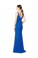 Outlet Low Back Sleeveless Chiffon Bridesmaid Dress with Side Slit