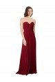 Outlet Draped Sweetheart Long Grecian Inspired Chiffon Bridesmaid Dress