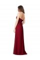 Outlet Draped Sweetheart Long Grecian Inspired Chiffon Bridesmaid Dress