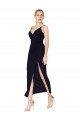 Outlet Chiffon High Neck Spaghetti Straps Short Cocktail Bridesmaid Dress / Formal Prom Dress