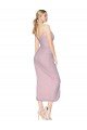 Outlet Short Knee Length Chiffon Wrap Bridesmaid Dress / Cocktail Prom Dress with Straps