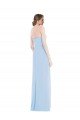 Outlet Strapless Sweetheart Maxi Bridesmaid Dress with Pleated Front Slit