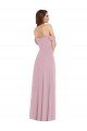 Outlet Off the Shoulder Draped Sleeve Maxi Bridesmaid Dress with Front Slit