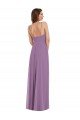 Outlet Wrap Bodice Maxi Bridesmaid Dress with Front Slit