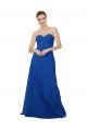 Outlet Strapless Sweetheart Draped Chiffon Bridesmaid Dress