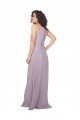 Outlet Halter Neck Bridesmaid Dress with Bow