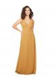 Outlet Boho Chiffon Bridesmaid Dress with Tied Straps