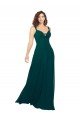 Outlet Tied Bodice Sweetheart V-Neck Chiffon Bridesmaid Dress