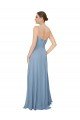 Outlet Draped Sweetheart Chiffon Bridesmaid Dress with Front Slit