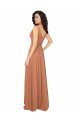 Outlet Knotted Bodice Chiffon Bridesmaid Dress