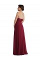 Outlet Cuffed Strapless Maxi Formal Bridesmaid Dress with Front Slit