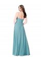 Outlet Draped Empire V-Neck Chiffon Bridesmaid Dress