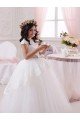 Outlet Ivory Ball Gown Sweetheart Floor Length Sleeveless Flower Girl Dress