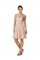 Outlet Lace and Chiffon Bridesmaid Dress / Cocktail Dress with Unique Neckline