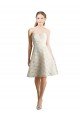 Outlet Lace Bridesmaid Dress / Cocktail Dress with Draped Sweetheart Neckline