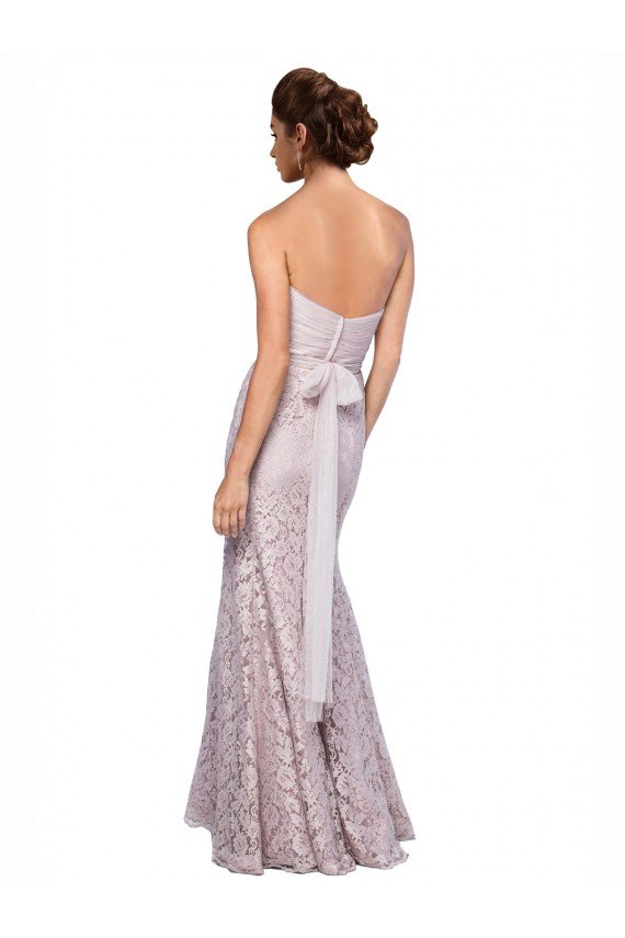 Outlet Floor Length Fitted Sweetheart Lace Bridesmaid Dress / Prom Dress