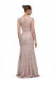 Outlet Long Sleeveless All Lace Bridesmaid Dress / Prom Dress with Scoop Neckline