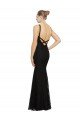 Outlet Fitted Lace Bridesmaids Dress with Jewel Neckline and Open Back