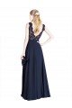 Outlet Bateaux Neckline A-Line Lace Bridesmaid Dress / Prom Dress with Top Nude Layer