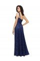 Outlet Chantilly Lace V-Neck Bridesmaid Dress