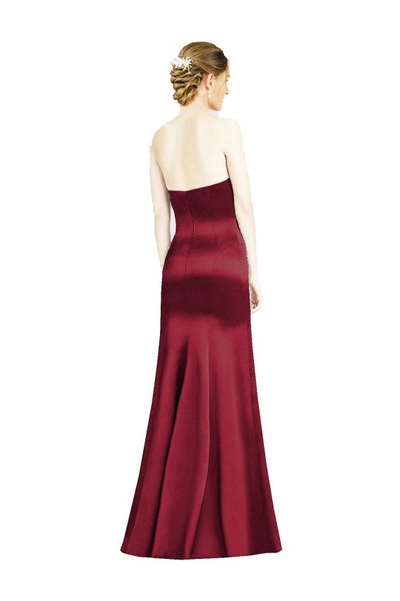 Outlet Sweetheart Neckline Bridemaid Dress with Hips Seamed Detail