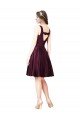 Outlet Classic Cocktail Knee Length Satin Bridesmaid Dress / Prom Dress with V Back and Bow Detail