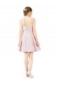 Outlet Short Knee Length Sweetheart Satin Cocktail Bridesmaid Dress