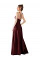 Outlet Sleek Satin Bridesmaids Dress with Pockets