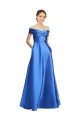Outlet Sleeveless Off the Shoulder Ball Gown Formal Satin Bridesmaid Dress / Prom Dress
